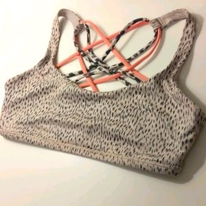 Lululemon Free to Be Wild Leopard Print Sports Bra